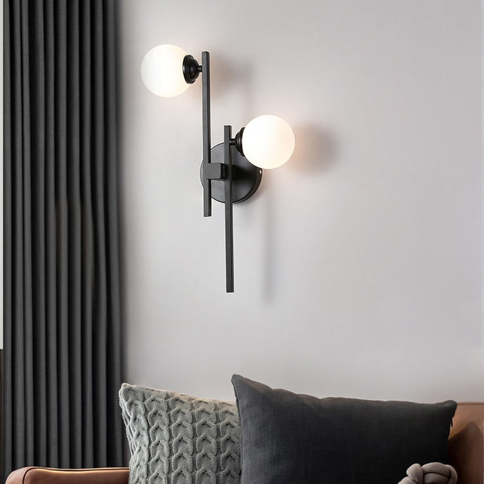 LICAN Nordic Gold Black Wall Lamp