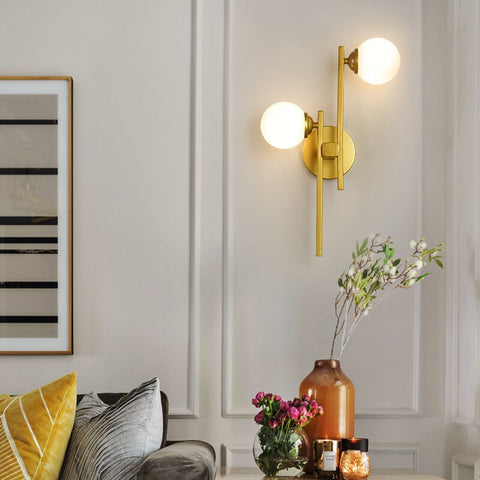 Image of LICAN Nordic Gold Black Wall Lamp