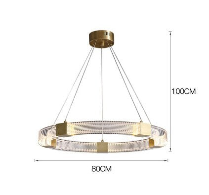 Image of LED Acrylic Light Luxury Chandelier