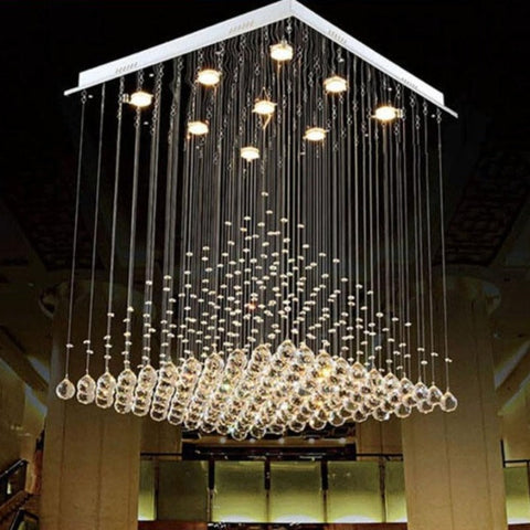 Image of Modern CrystaL Chandelier  Pyramid Lamps