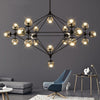 Industrial Vintage Glass Bubble Chandelier