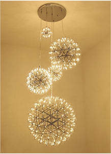 Modern Firework Spark Ball LED Pendant Light Fixture