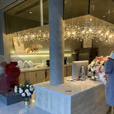 Image of Nordic Modern Chandelier Living Room