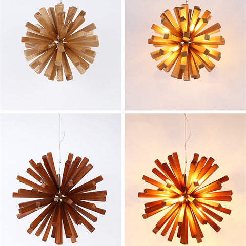 Image of Dandelion Wooden Pendant Lights