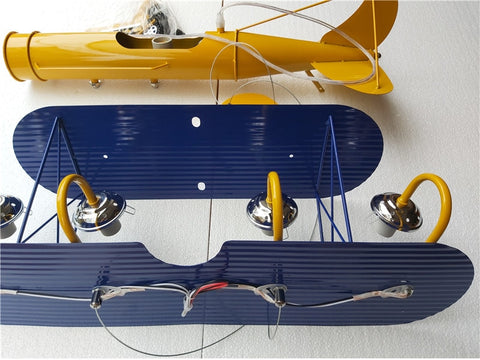 Image of Airplane Hanging Lamp Light Kids Room