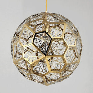 Modern Stainless Steel Diamond Ball Pendant Lights