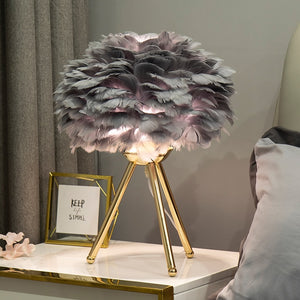 Goose Feather Led Table Lamps