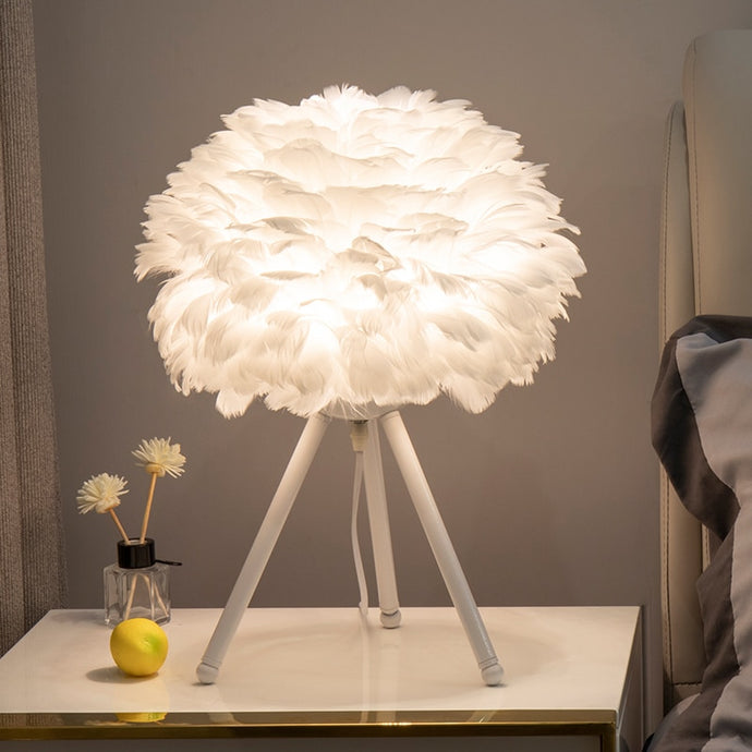 Goose Feather Led Table Lamps