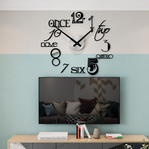 Image of Abstract Style Large Decorative Wall Clock