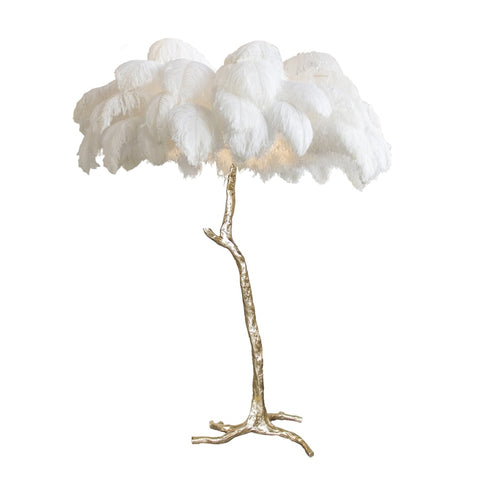 Image of Modern Luxury Ostrich Feather  Lamp