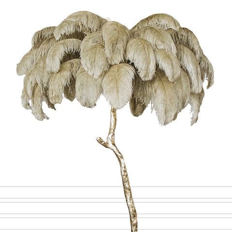 Image of Modern Luxury Ostrich Feather  Lamp