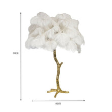 Load image into Gallery viewer, Modern Luxury Ostrich Feather  Lamp