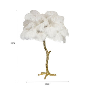 Modern Luxury Ostrich Feather  Lamp