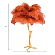 Load image into Gallery viewer, Modern Luxury Ostrich Feather  Lamp