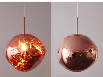 MELTED Glass Ball Chandelier