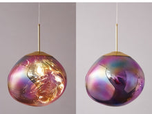 Load image into Gallery viewer, MELTED Glass Ball Chandelier