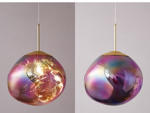Image of MELTED Glass Ball Chandelier