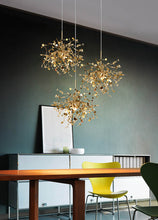 Load image into Gallery viewer, Modern  Stainless Steel Chrome Leaf LED Chandelier