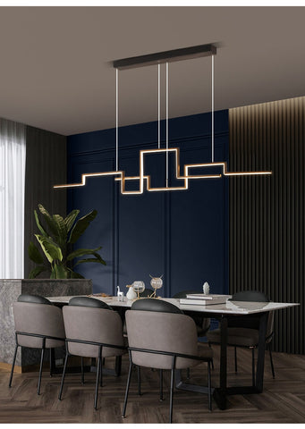 Image of Modern Chandelier Geometry Led Pendant