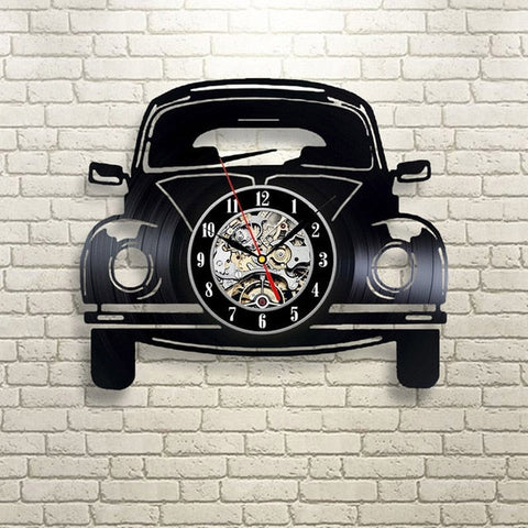 Image of Car Shape LED Wall Clock 3D Design