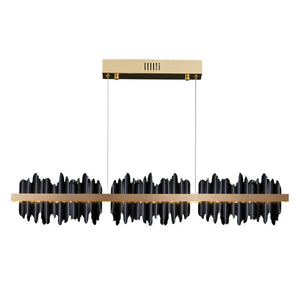 Black Dragons Shard Modern Rectangle Living Room Chandelier