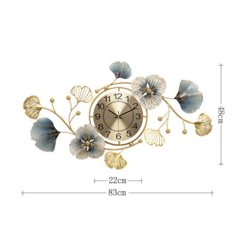 Image of Flowers Creative Vintage Clock Home