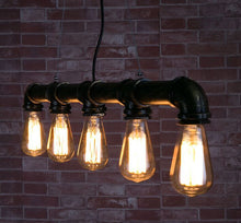 Load image into Gallery viewer, Vintage Industrial Pipe Pendant Chandelier