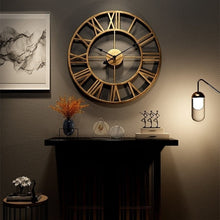 Load image into Gallery viewer, 3D Large Roman Numerals Wall Clock Home
