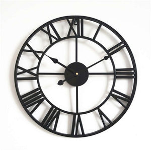3D Large Roman Numerals Wall Clock Home