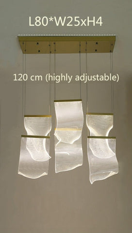 Image of Stair Chandelier Art Ceiling Lamp