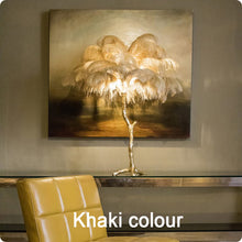 Load image into Gallery viewer, Modern Luxury Ostrich Feather  Lamp