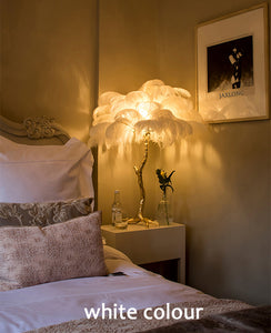 Modern Luxury Ostrich Feather  Lamp