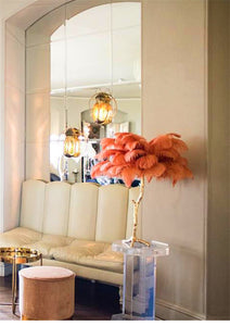 Modern Luxury Ostrich Feather  Lamp