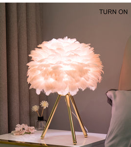 Goose Feather Led Table Lamps