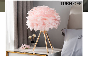 Goose Feather Led Table Lamps