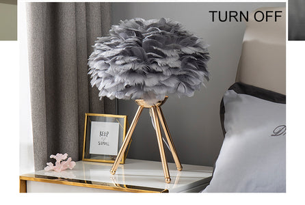 Goose Feather Led Table Lamps