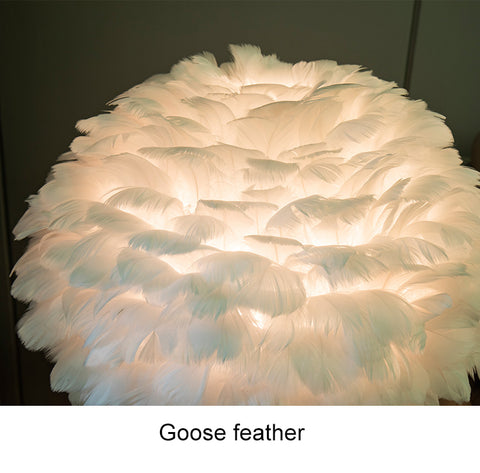 Image of Goose Feather Led Table Lamps