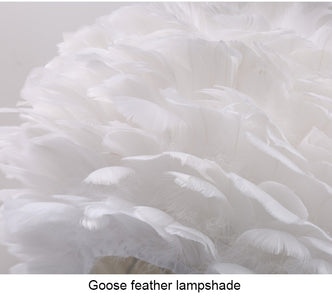 Goose Feather Led Table Lamps