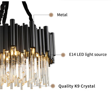 Black Wyvern Modern Chandelier Lighting