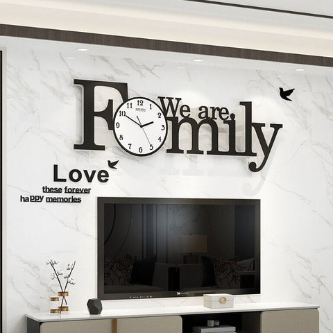 Image of Family Large Decorative Wall Clock
