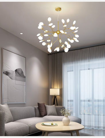 Image of Modern LED Firefly Chandelier For Living Room Bedroom Kitchen Indoor Lamp Fixture Lights