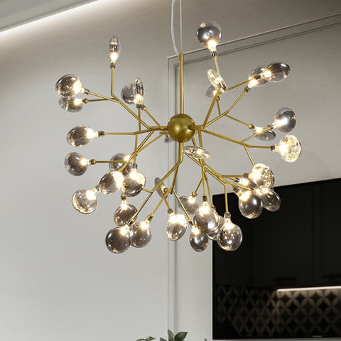 Image of Modern LED Firefly Chandelier For Living Room Bedroom Kitchen Indoor Lamp Fixture Lights