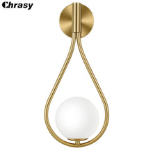 Load image into Gallery viewer, Wall Lamp LED Light Metal Glass Fixture Lighting