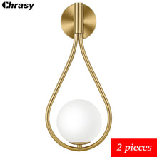 Load image into Gallery viewer, Wall Lamp LED Light Metal Glass Fixture Lighting