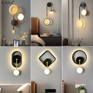 Hot Sale Led Black And Gold Wall Lamp