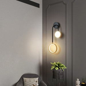 Hot Sale Led Black And Gold Wall Lamp