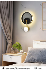 Hot Sale Led Black And Gold Wall Lamp