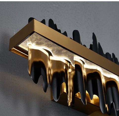 Image of Black Dragons Shard Modern Rectangle Living Room Chandelier