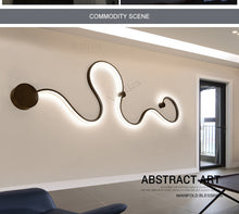 Load image into Gallery viewer, Scandinavian Serpentine Sconces Modern LED Wall Light