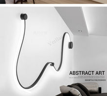 Load image into Gallery viewer, Scandinavian Serpentine Sconces Modern LED Wall Light